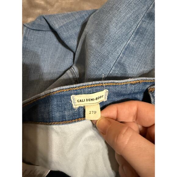 Madewell Cali Demi-Boot Jeans in Timpson Wash Size 27 Petite Y2K Mid Rise - Picture 4 of 11